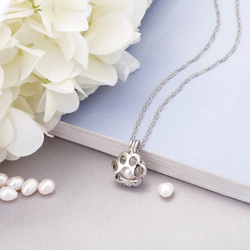 Glow in the Dark Dog Paw Pendant Necklace