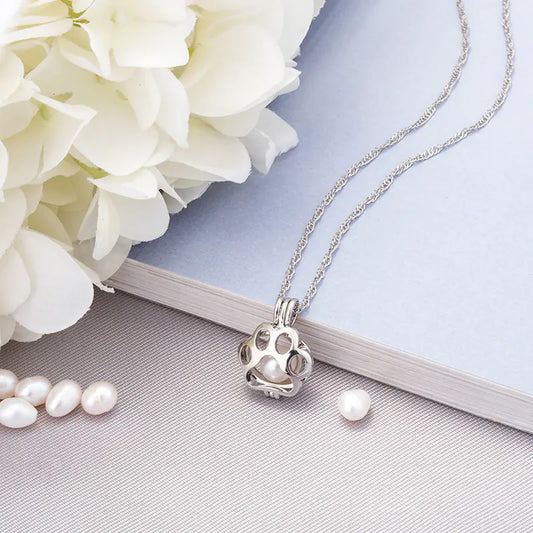 Glow in the Dark Dog Paw Pendant Necklace